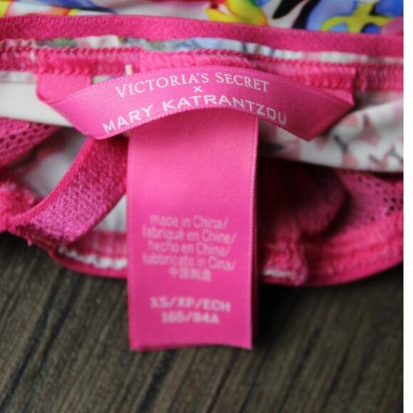 Victoria's Secret X Mary Katrantzou teddy bright pink floral collaboration XS - Picture 5 of 6